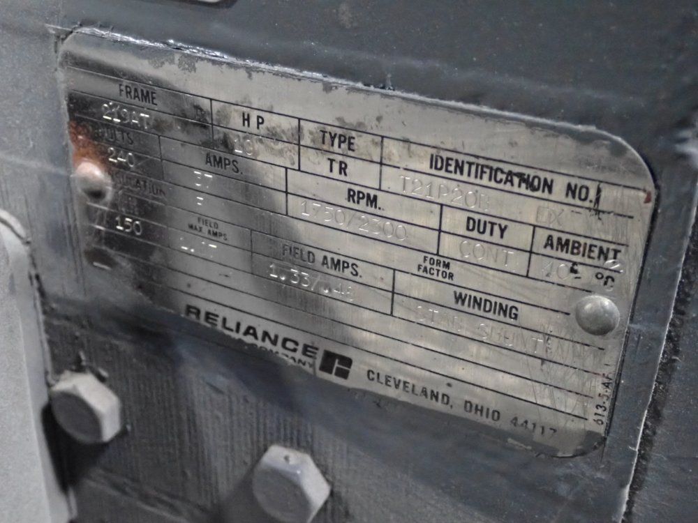 Reliance Electric 10 Hp Dc Motor - T21p20b Ex