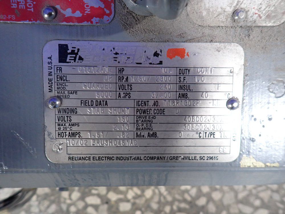 Reliance Electric 10 Hp Dc Motor