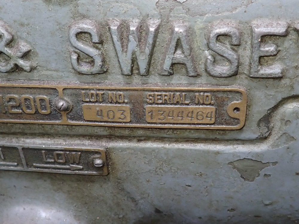 Warner & Swasey Co 19" X 8" Turret Lathe - 3 / M1200