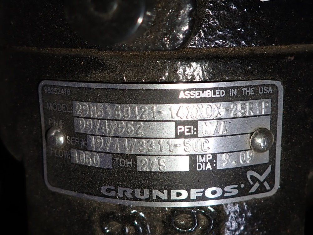 Grundfos 100 Hp Pump - 29n6-40121-14xx0x-25r1p