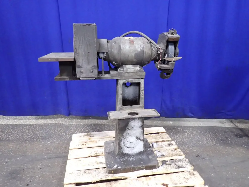 Queen City Machine Tool Co 10" Pedestal Grinder - 10-1