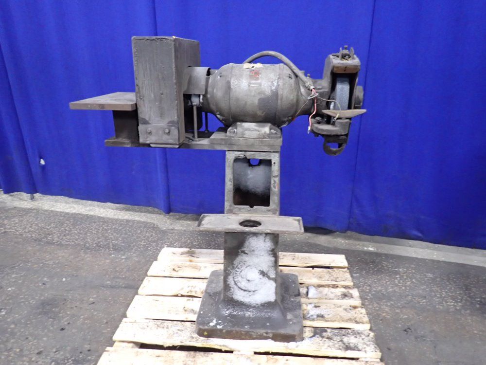 Queen City Machine Tool Co 10" Pedestal Grinder - 10-1