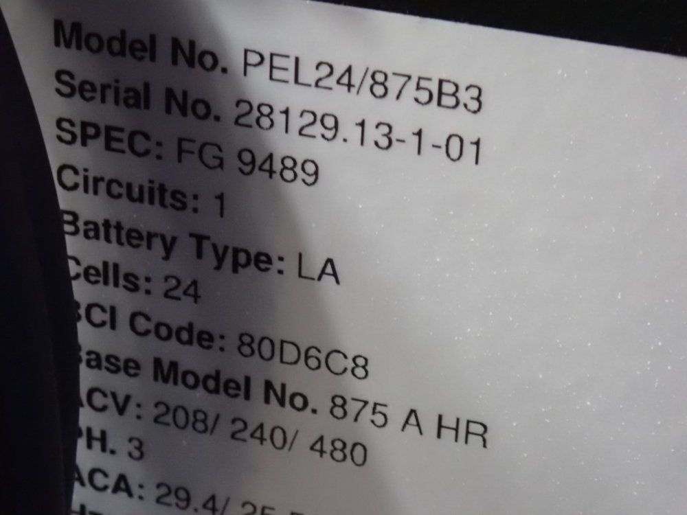 Charging Technologies Inc 48 V / 875 Ah Battery Charger - Pel24/875b3