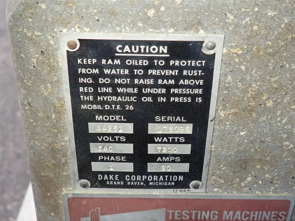 Dake Platen Press - 44251