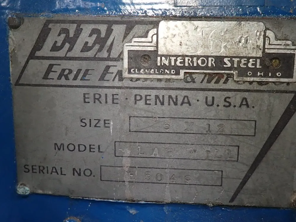Eemco 6" X 12" Roll Mill - Lab Iii