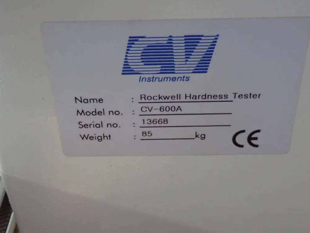 Cv Instruments Hardness Tester - Cv-600a