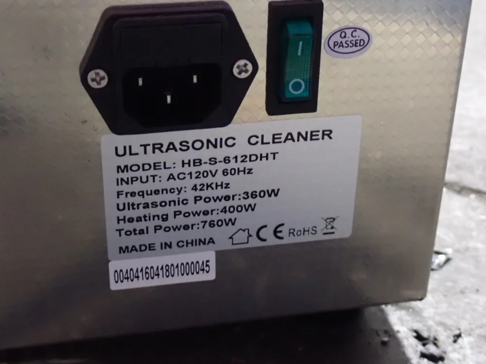 Kendal 760 Watts Ultrasonic Cleaner - Hb-s-612dht