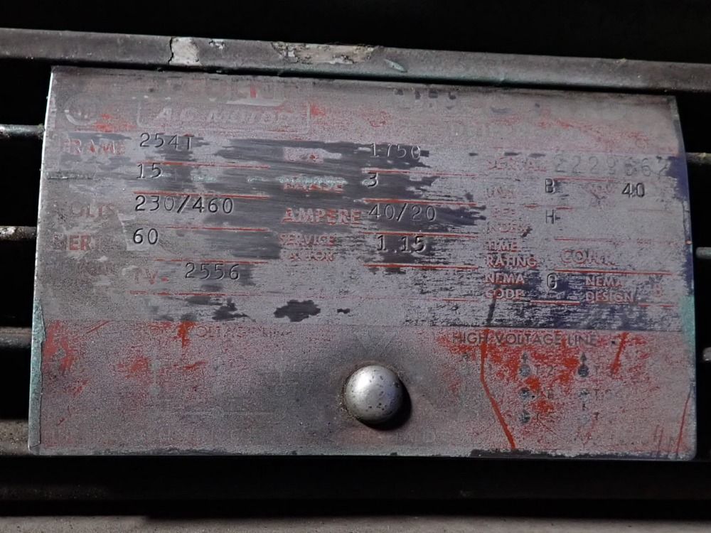 Scales Air Compressor Corp 15 Hp Air Compressor - 370-7