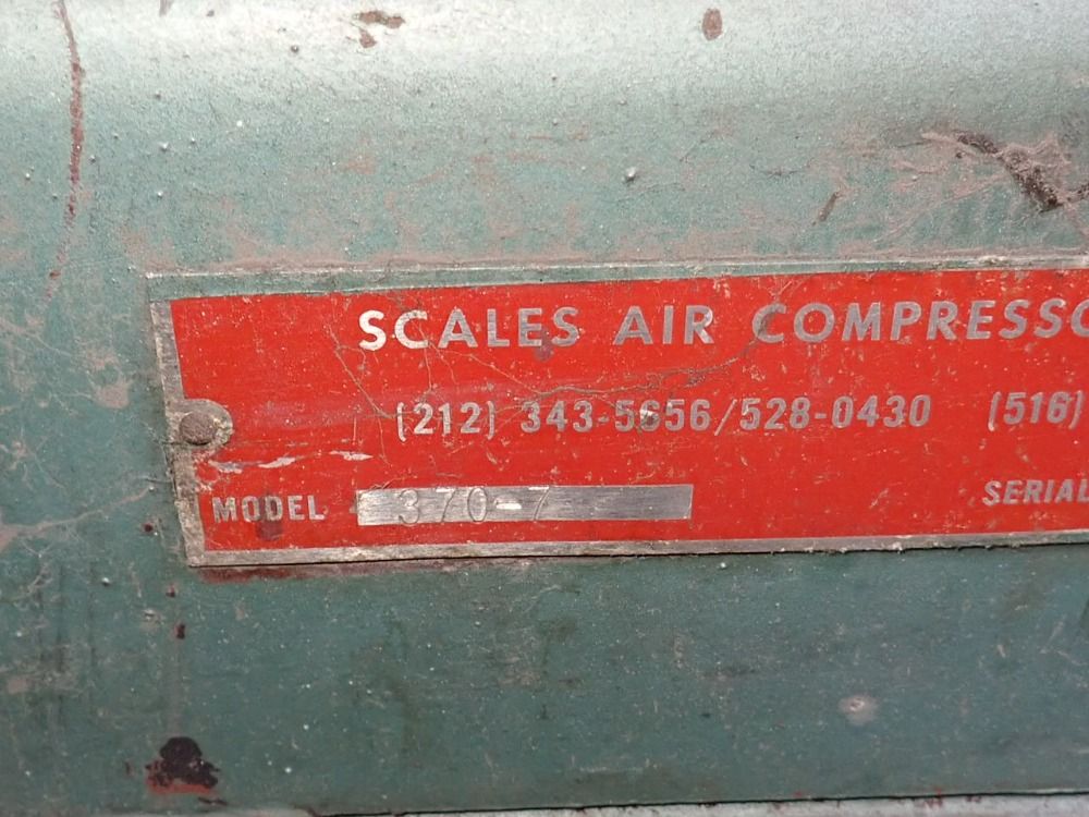 Scales Air Compressor Corp 15 Hp Air Compressor - 370-7