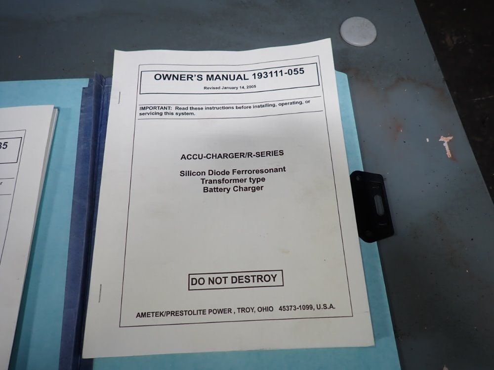 Ametek 750 Ah Battery Charger - 750c3-18