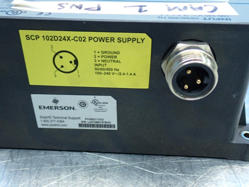Sola Output Power Max:100w Power Supply - Scp102d24x-c02