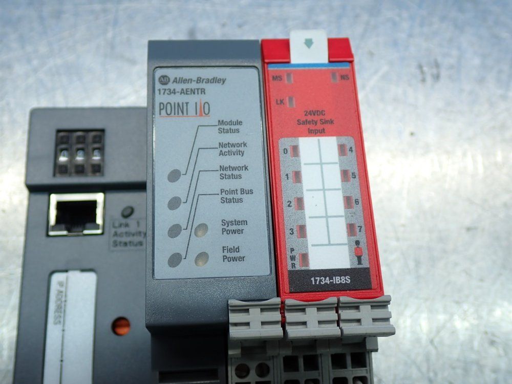 Allen Bradley Network Adapter Module & 1734ib8s - 1734-aentr