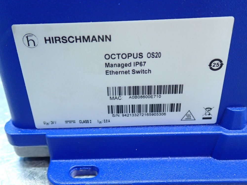 Hirschmann Octopus Os20 Ethernet Switch - Os20-002000t5t5t5-tbby999gmse3s