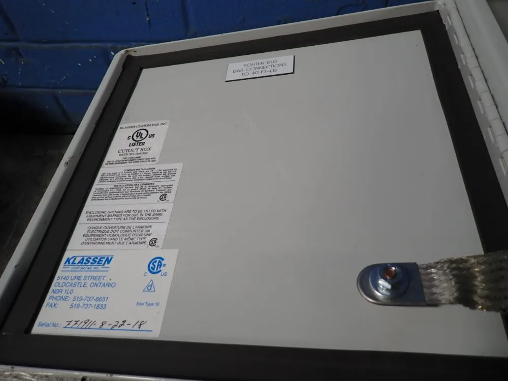 Klassen Control Cabinet - Ec-br-maa75032s-jb03