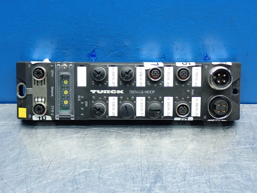 Turck Multiprotocol Integrated Switch Block I/o Module - Tben-lg-16dop