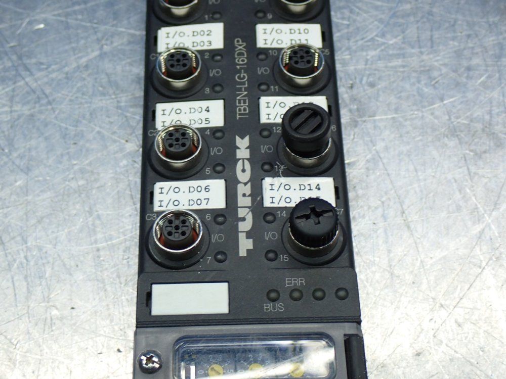 Turck 10/100 Mbps Multiprotocol Integrated Switch Block I/o Module - Tben-lg-16dxp