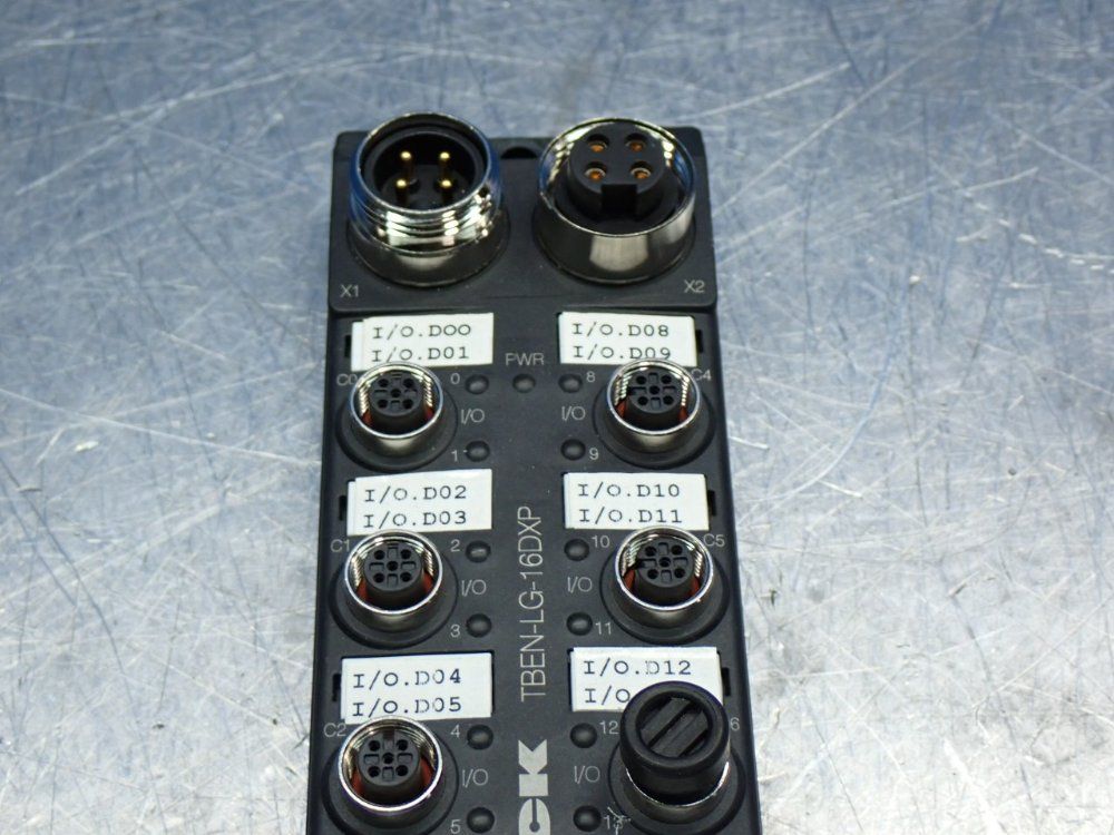 Turck 10/100 Mbps Multiprotocol Integrated Switch Block I/o Module - Tben-lg-16dxp