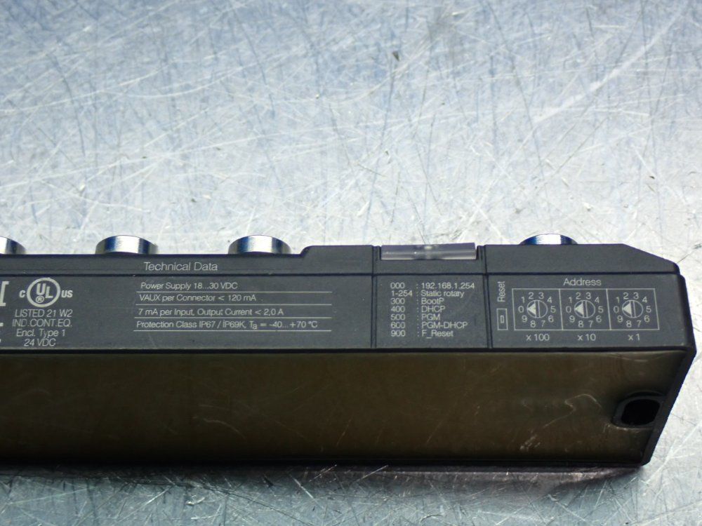 Turck 10/100 Mbps Multiprotocol Integrated Switch Block I/o Module - Tben-lg-16dxp