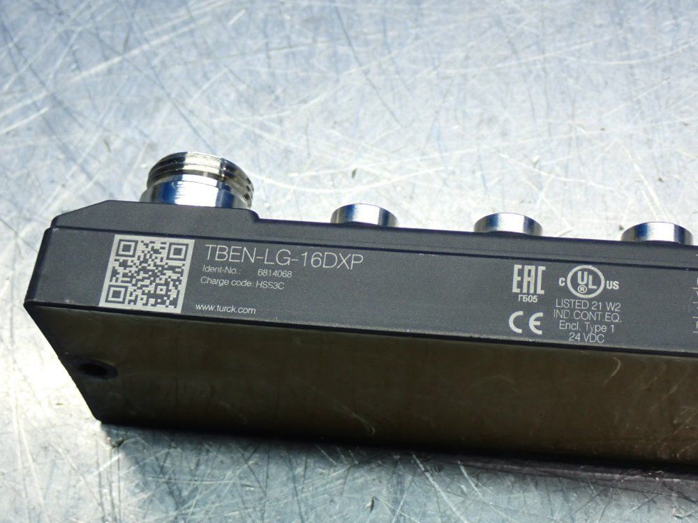 Turck 10/100 Mbps Multiprotocol Integrated Switch Block I/o Module - Tben-lg-16dxp