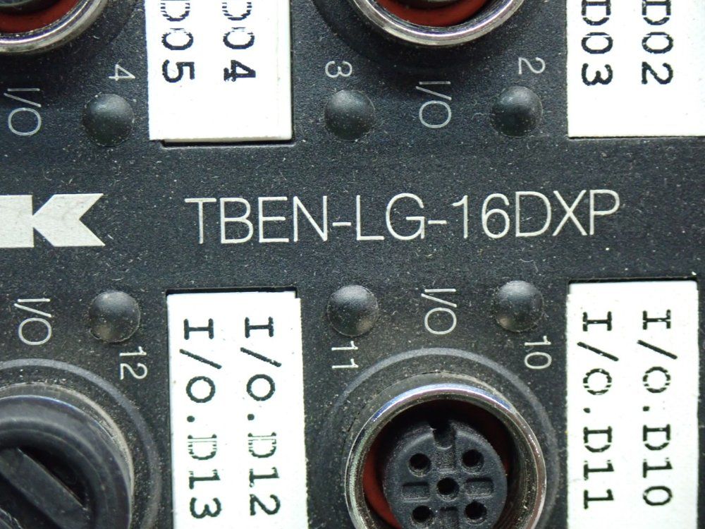 Turck 10/100 Mbps Multiprotocol Integrated Switch Block I/o Module - Tben-lg-16dxp