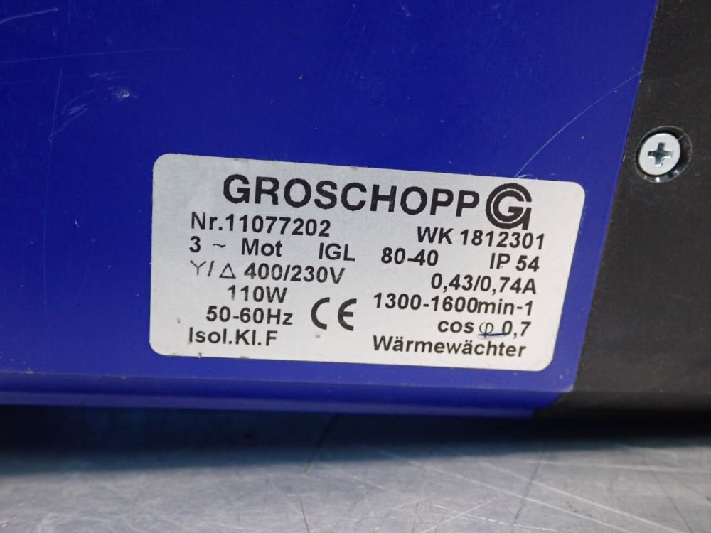 Groschopp 110 Watts Ac Motor - Wk1812301