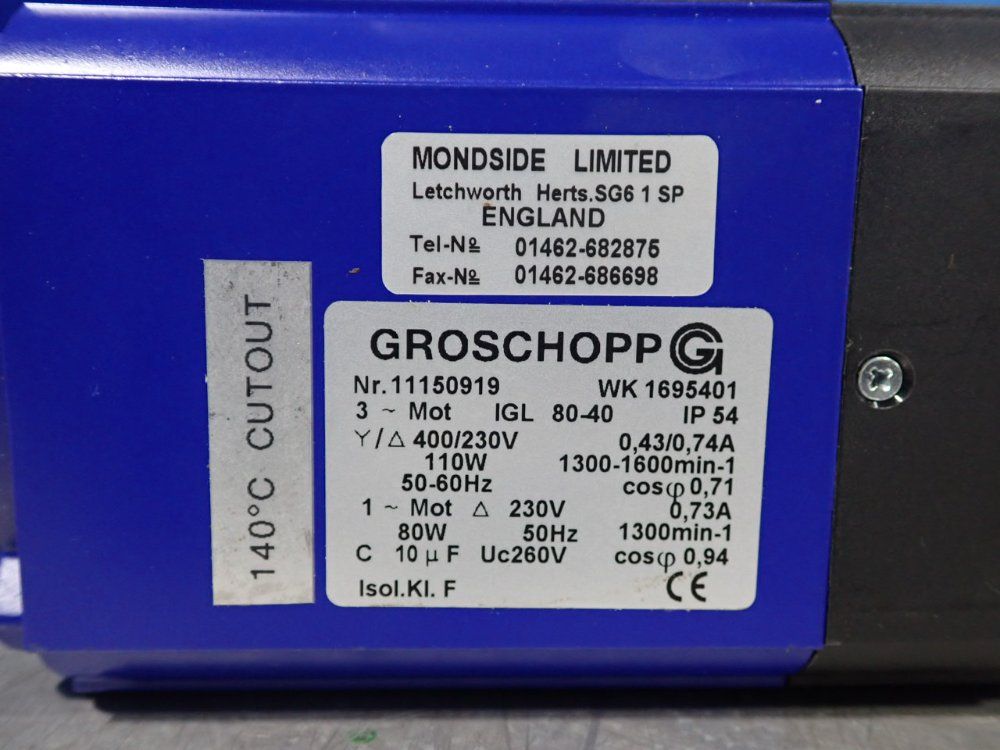 Groschopp 80/110 Watts Electric Motor - Wk1695401