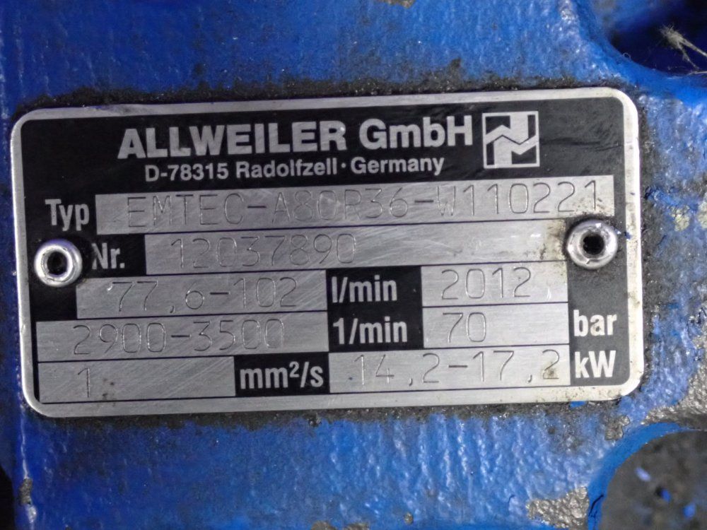 Allweiler Pump - Emtec-abor36-w110221