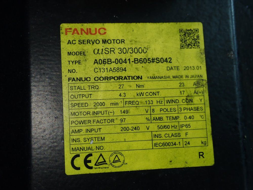 Fanuc Servo Motor - A06b-0041-b605#s042