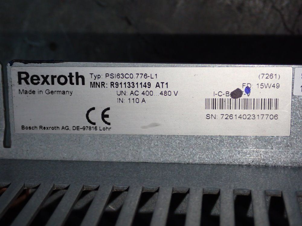 Rexroth Inverter - Psi63c0 776-l1