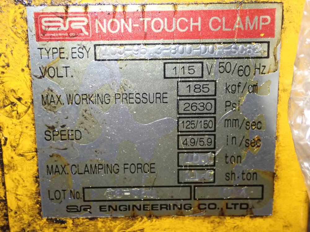 Sr Engineering Company 10 Ton Non-touch Clamp - 100-95.3-800-d0f-s082