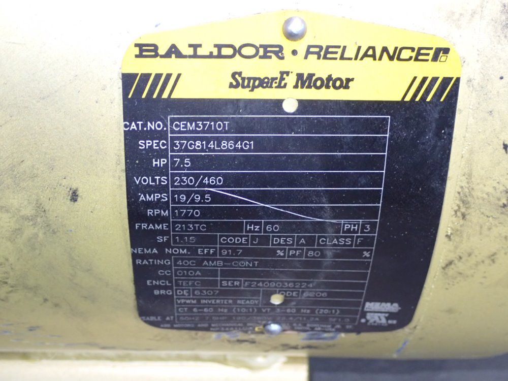 Baldor Reliance 7.5 Hp Motor - Cem3710t
