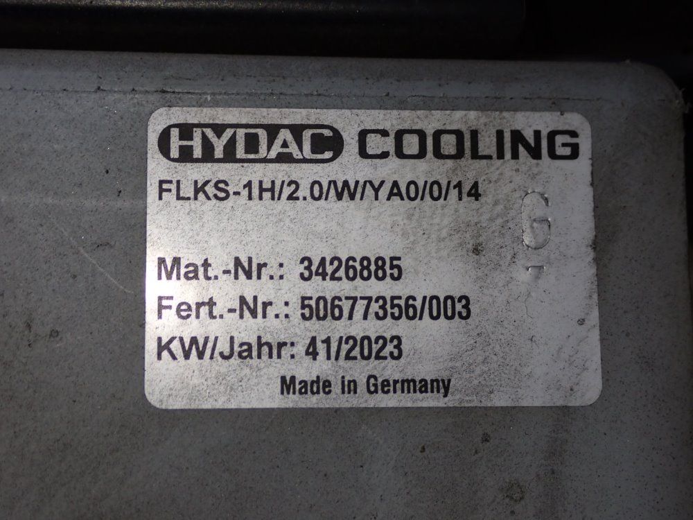 Hydac Air Cooling System - Flks-1h/2.0/w/ya0/0/14