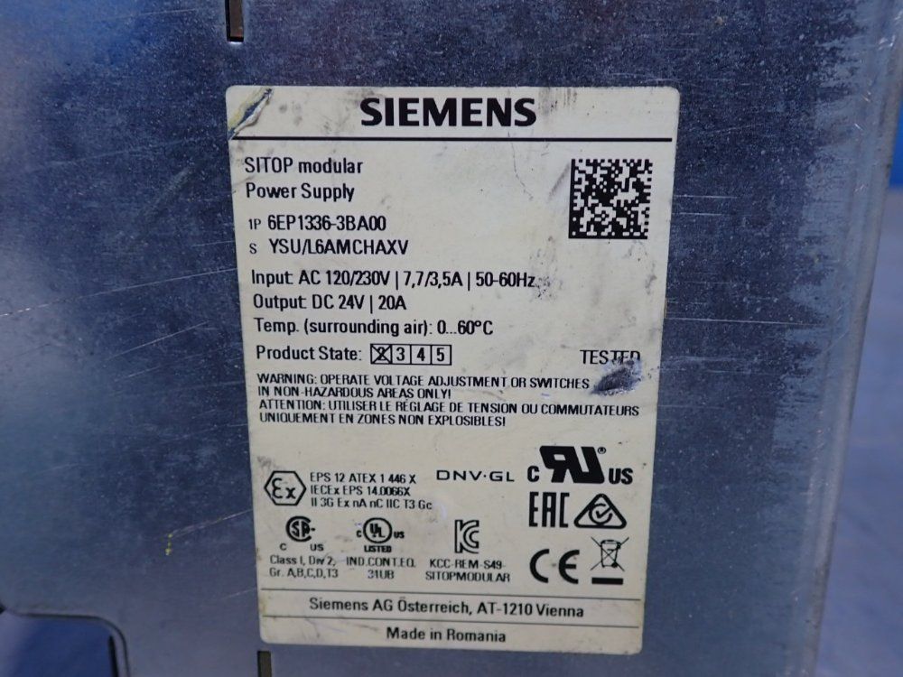 Siemens Modular Power Supply - 6ep1336-3ba00