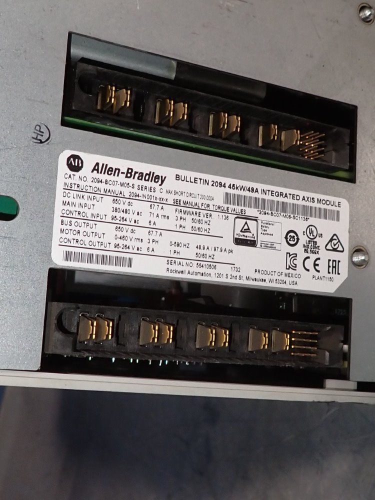 Allen Bradley Servo Drive - Kinetix 6000 / 2094-bc07-m05-s