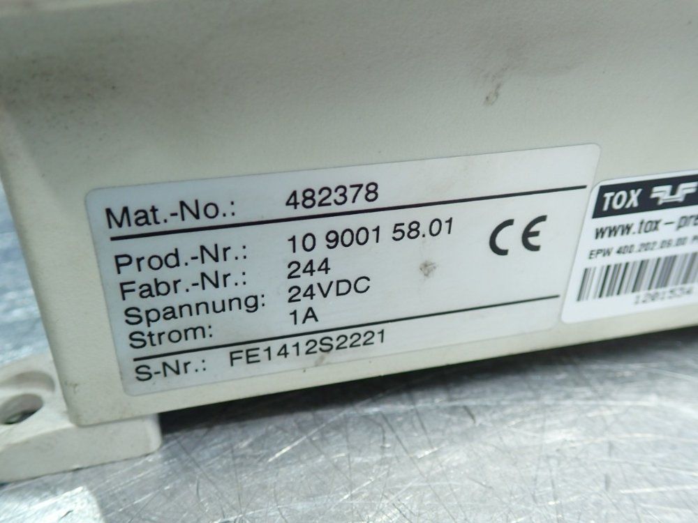 Tox Pressotechnik Operator Touch Panel Unit - 10900158.01