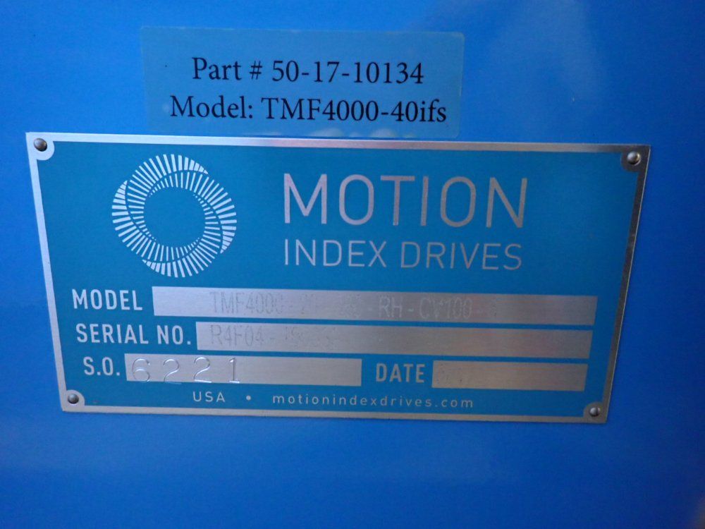 Motion Index Drive - Tmf4000-20-260-rh-cv100-6