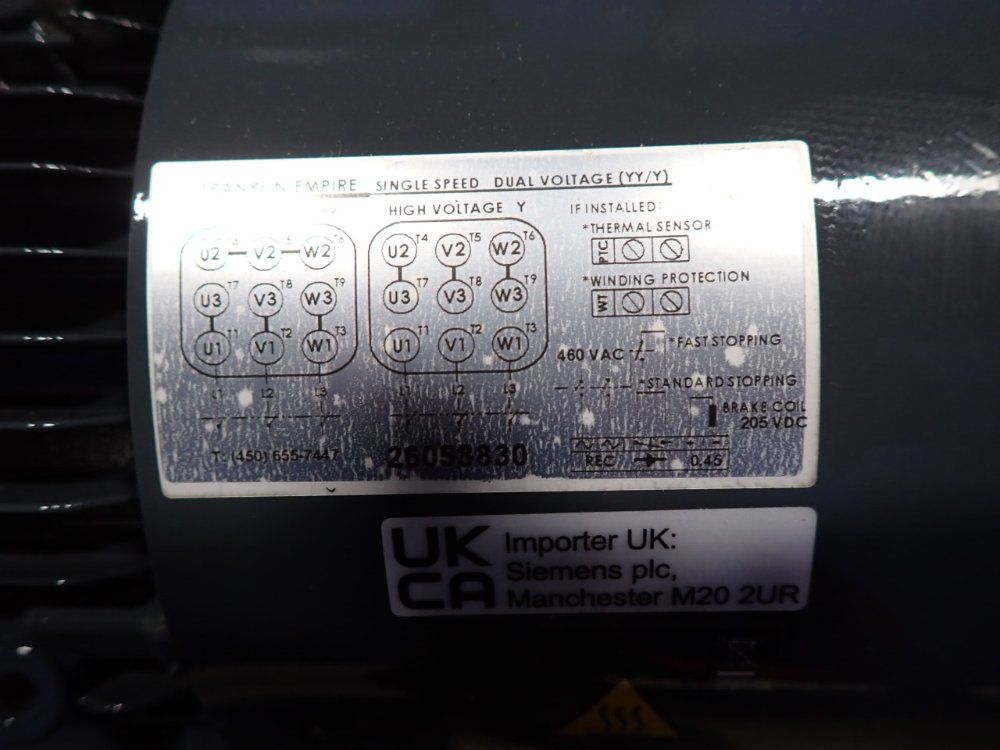 Siemens 2.5 Hp Gear Drive