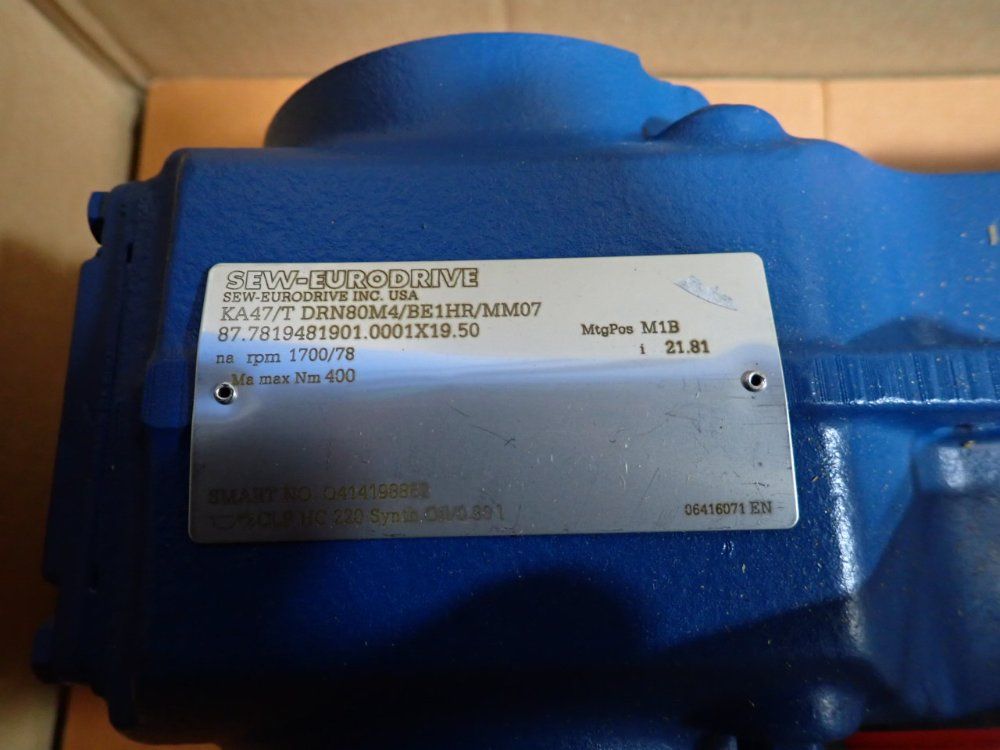 Sew 1 Hp Gear Drive - Ka47/tdrn80m4/be1hr/mm07