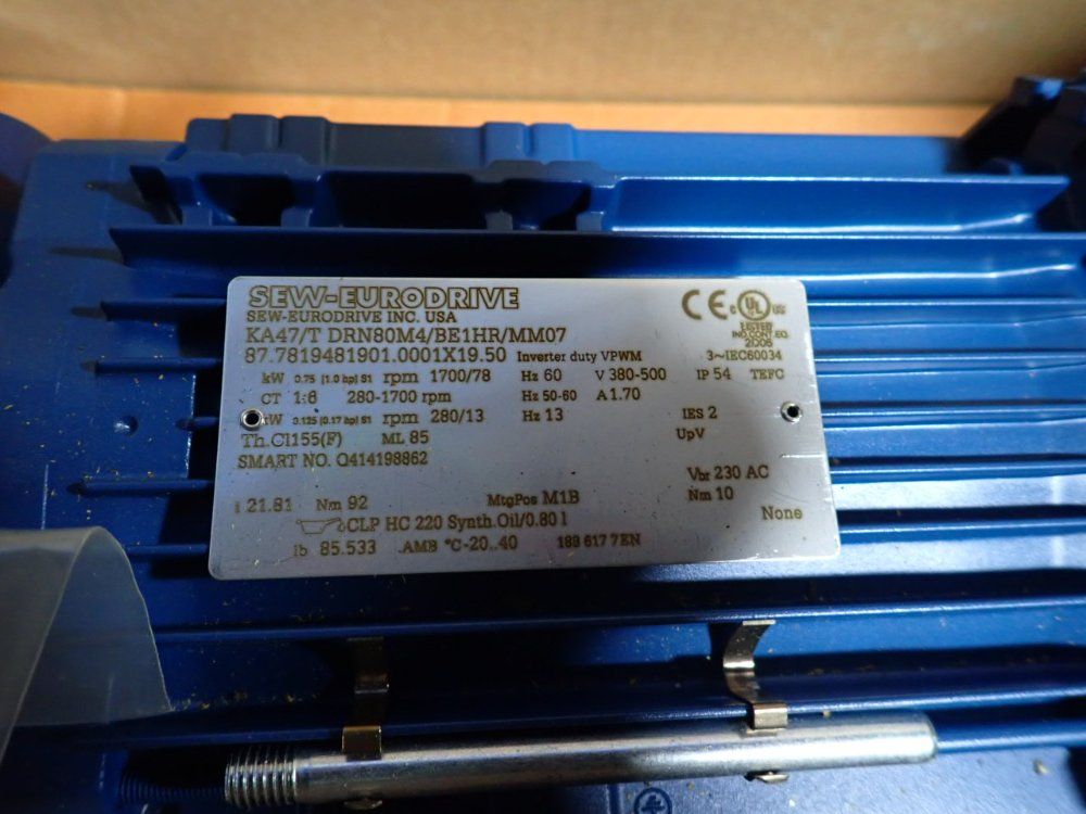 Sew 1 Hp Gear Drive - Ka47/tdrn80m4/be1hr/mm07