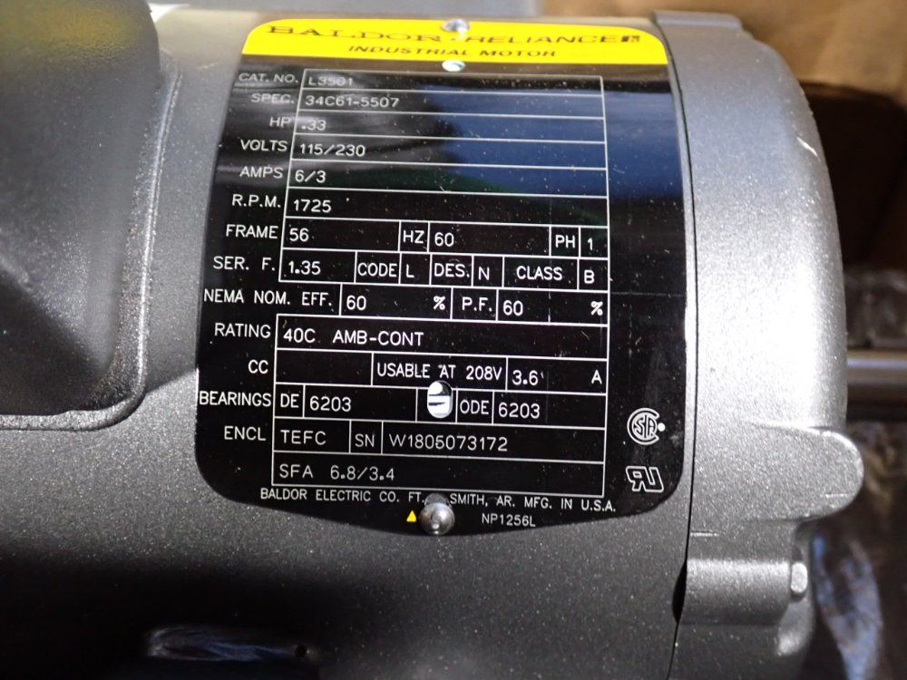 Baldor .33 Hp Motor - L3501