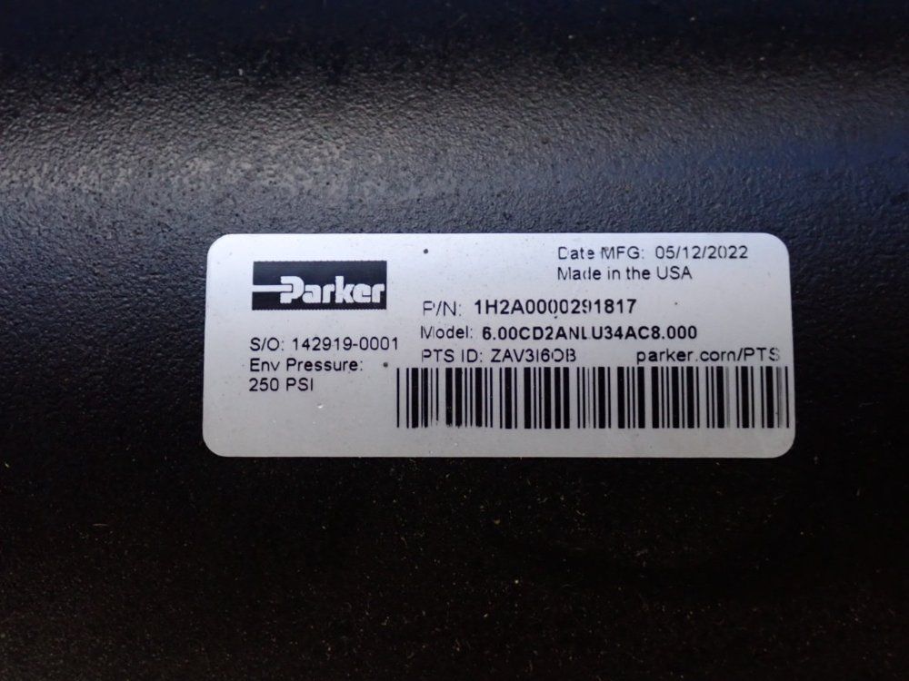 Parker Pneumatic Cylinder - 6.00cdanlu34ac8.000