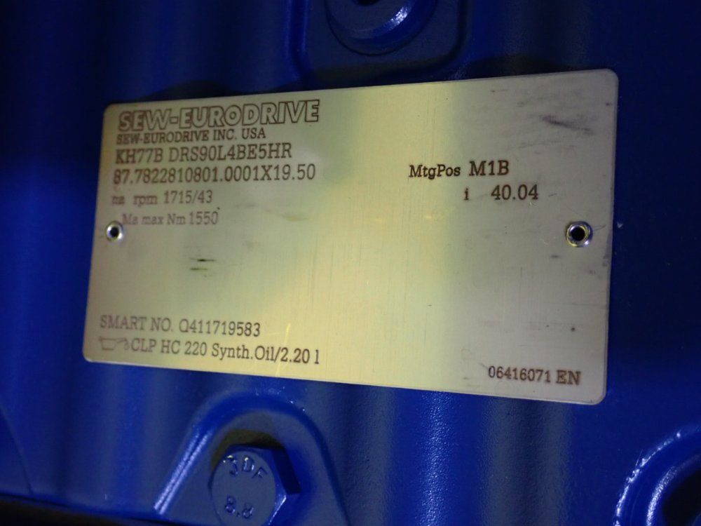 Sew 3.4 Hp Gear Drive - Ha77b Drs90l4be5hr