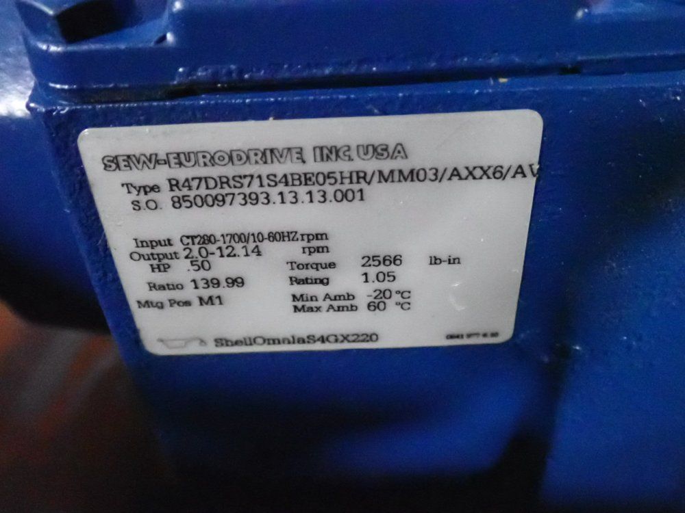 Sew .50 Hp Gear Drive - R47dr57154be05hr/mm03/axx6/au