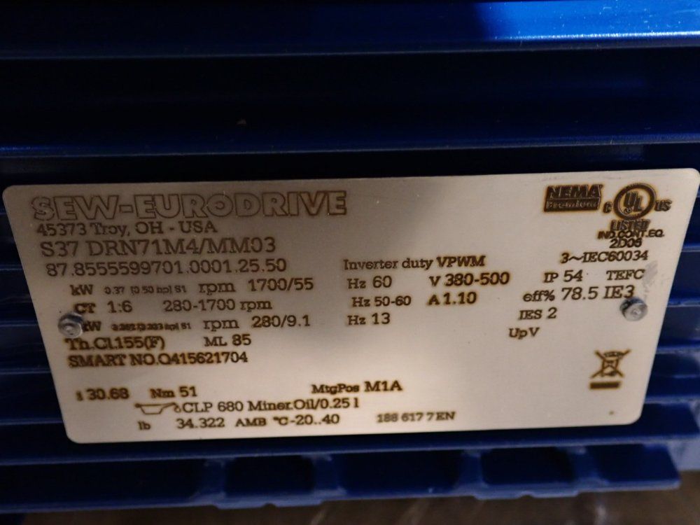 Sew .50 Hp Gear Drive - S37drn71m4/mm03