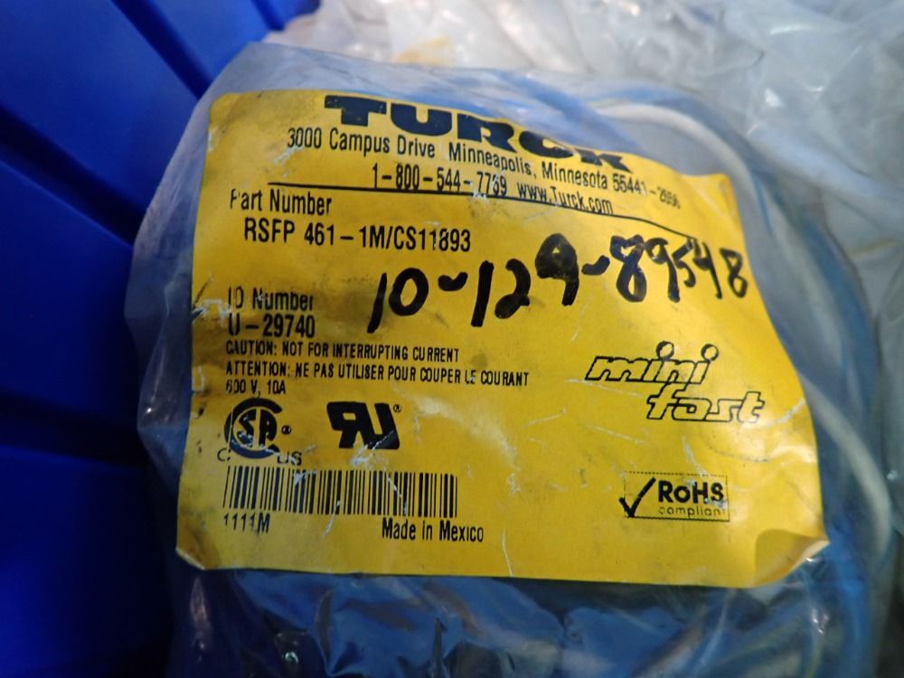 Turck Double-ended Cordset, Sensor Cable,