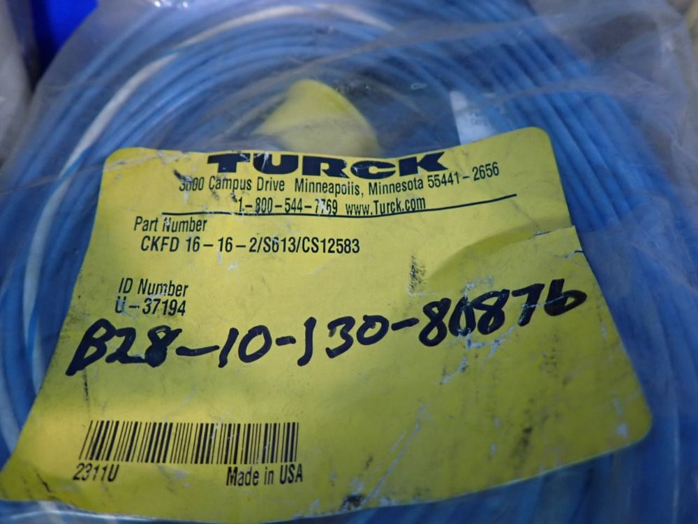 Turck Double-ended Cordset, Sensor Cable,