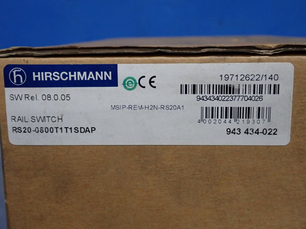 Hirschmann Rail Switch - Rs20-0800t1t1soaphh08.0.06