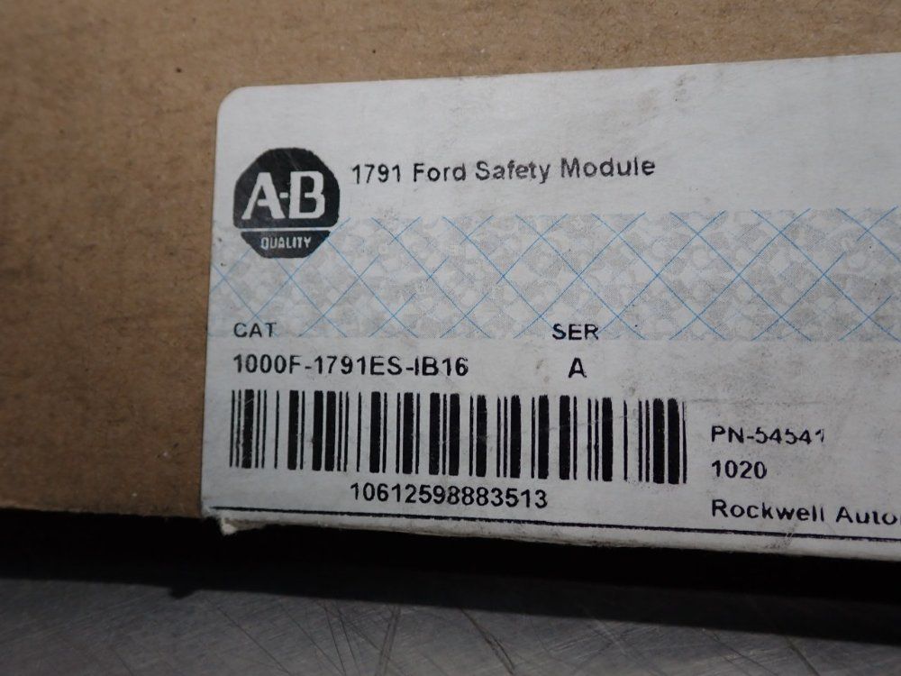 Allen Bradley Safety Module - 1000f-1791es-ib16