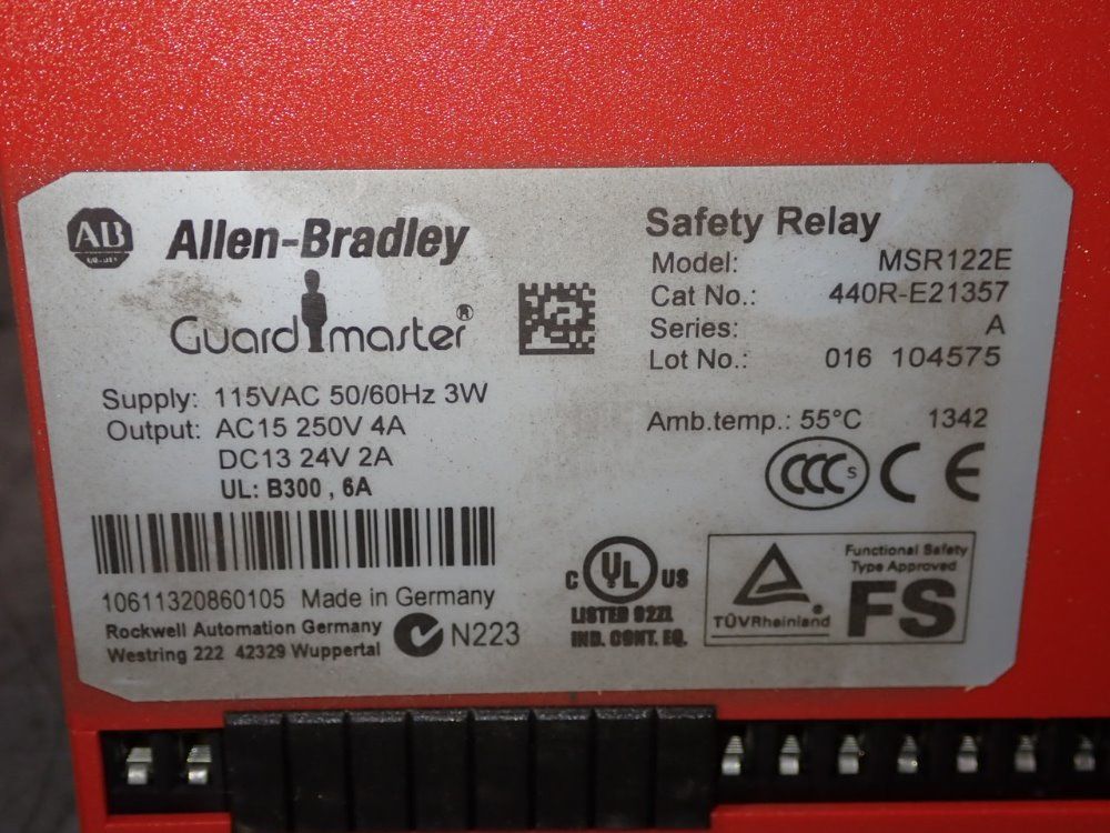 Allen Bradley Safety Relay - Msr122e