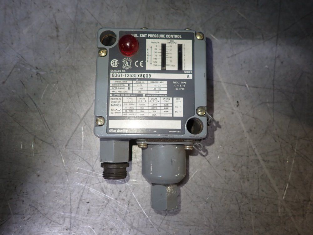 Allen Bradley Pressure Control - 836t-t253jx86x9